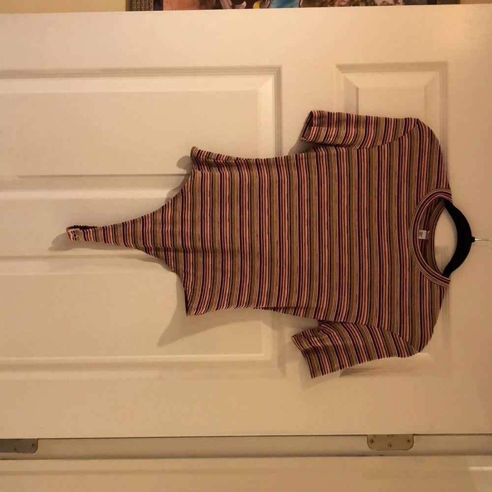 American apparel multicolor striped bodysuit